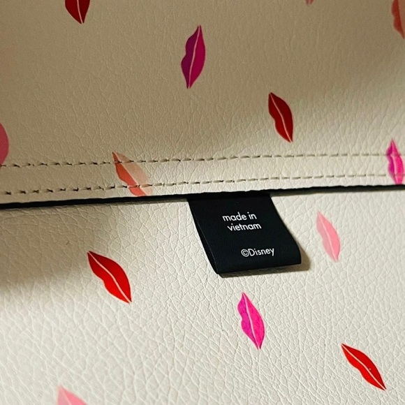 NWT Kate Spade X Disney Minnie Mouse Large Reversible Tote In Pale Vellum Multi - Picture 11 of 12